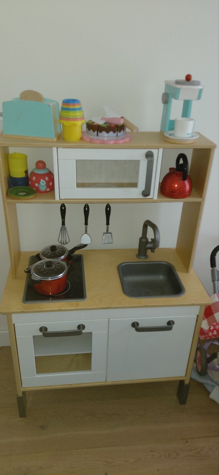 IKEA Speelkeuken met uitgebreide accessoires set, Kinderen en Baby's, Speelgoed | Speelkeukens, Ophalen, Zo goed als nieuw, Hout