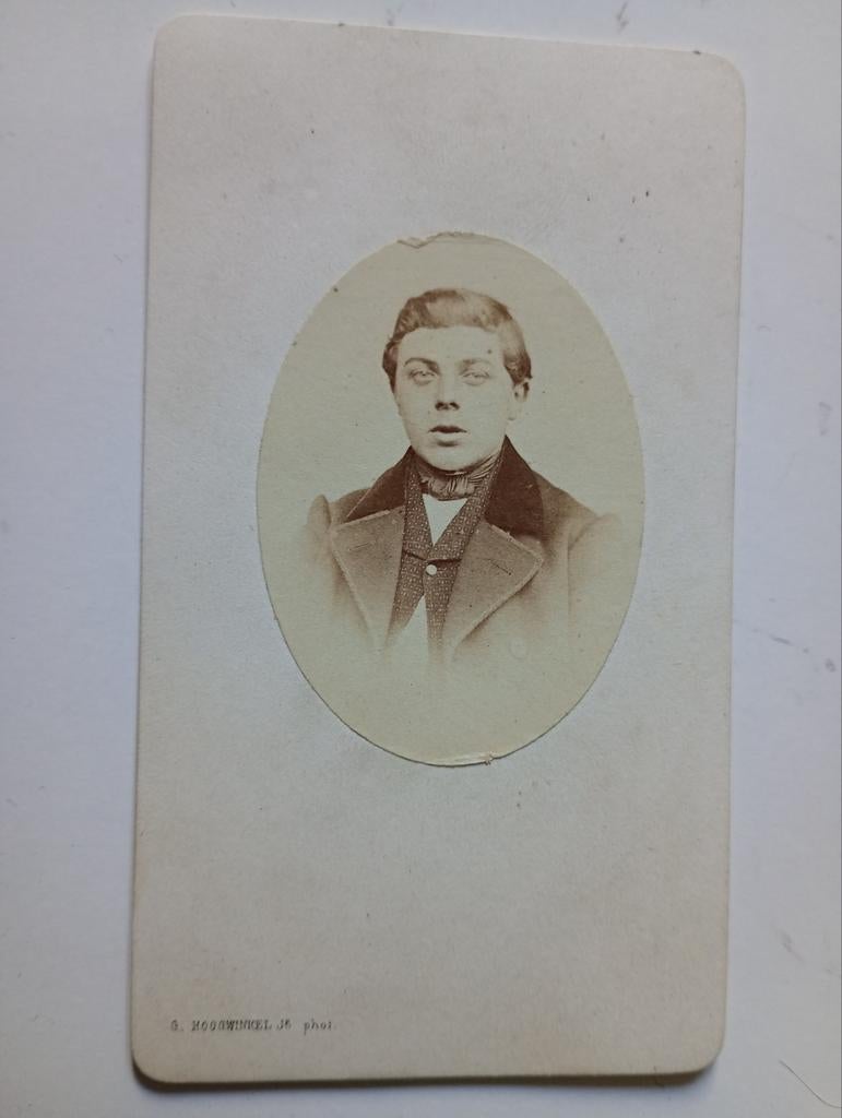 CDV Rotterdam Man, Gebruikt, Foto, Ophalen of Verzenden, Voor 1940