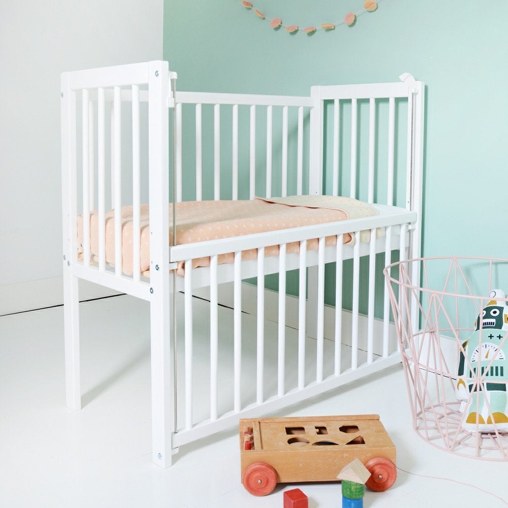 petit Amelie Co-sleeper ledikant met matras en toebehoren, Ophalen, Gebruikt, Minder dan 140 cm, Matras