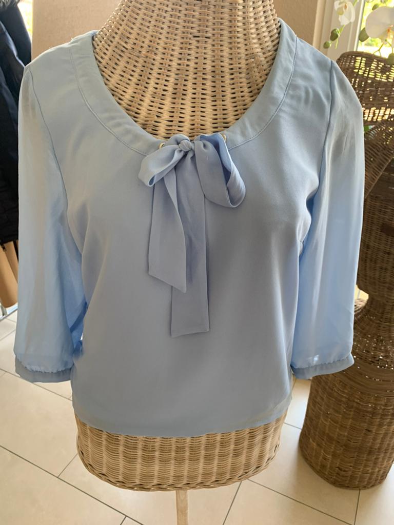 Nieuw licht blauw blouse merk Manguun maat 36, Ophalen of Verzenden, Nieuw, Maat 36 (S), Blauw