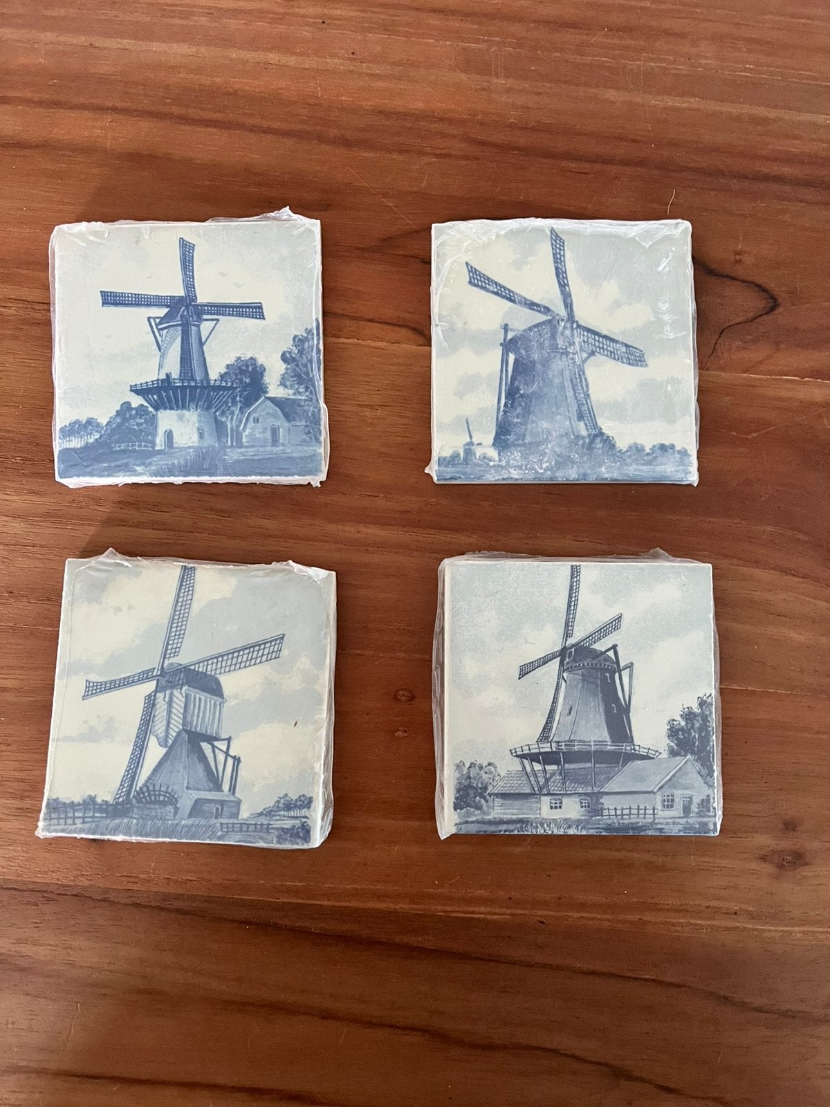miniatuur Delft blauw tegeltjes, Antiek en Kunst, Ophalen of Verzenden