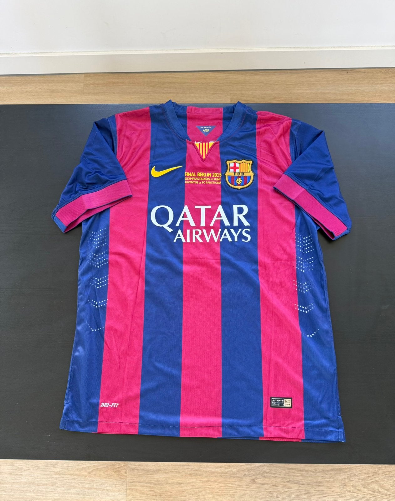 FC Barcelona Messi 10 Thuisshirt 2014-2015 Champions League, Maat XL, Verzenden, Gebruikt, Shirt