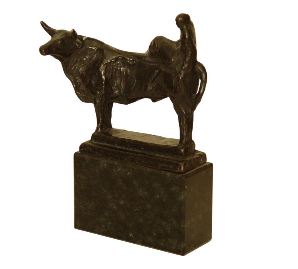 Eric Claus BRONS BEELD VARIANT 1 EUROPA EN DE STIER, Verzenden, Gepatineerd, Brons, Beeld