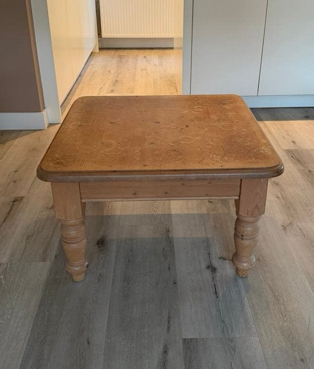 Grene houten tafel, Ophalen, Gebruikt, 50 tot 100 cm, Grenen houte tafel