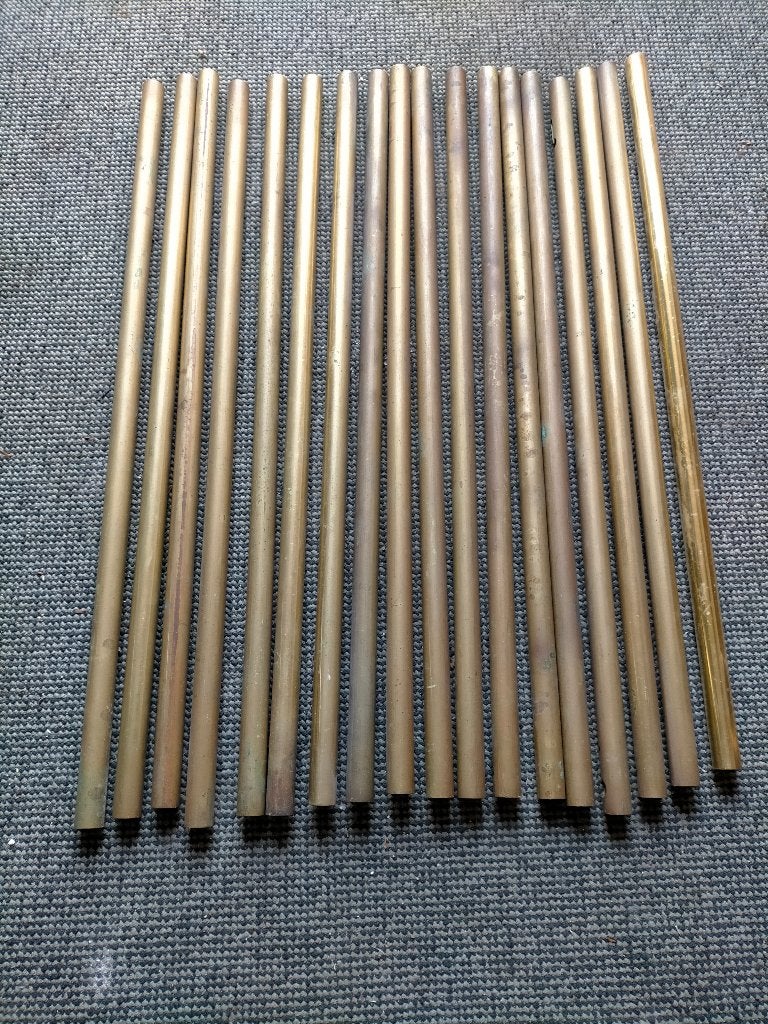 koperen trap roeden, Ophalen, 50 tot 100 cm, Rond, 50 tot 100 cm