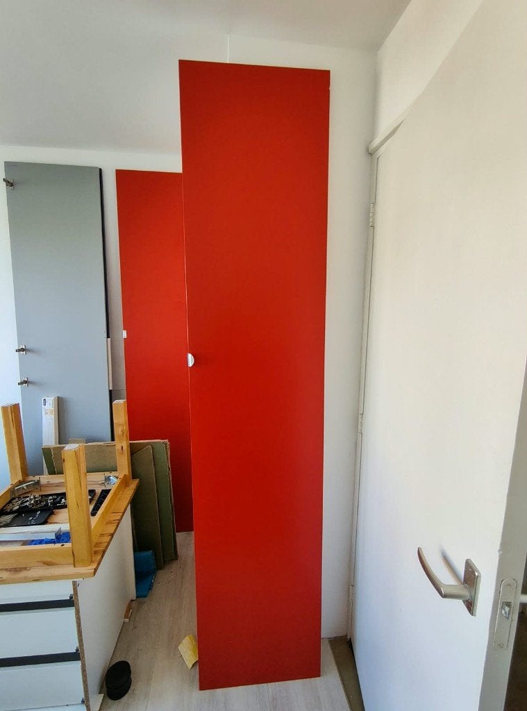 IKEA PAX 2 rode deuren, Huis en Inrichting, Ophalen, Gebruikt, 200 cm of meer, 50 tot 100 cm