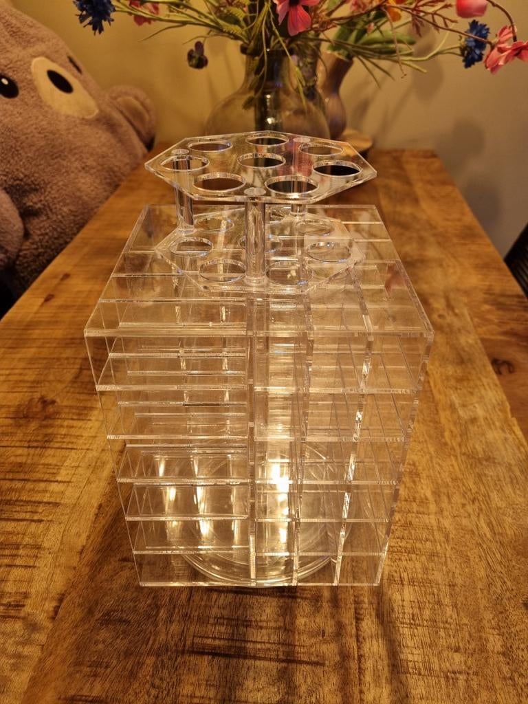 Make-up organizer draaibaar - Acryl, Ophalen, Zo goed als nieuw, Toebehoren