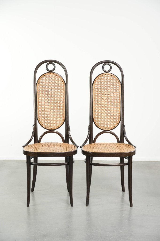 Set van 2 originele vintage Thonet design eetkamerstoelen, Antiek en Kunst, Ophalen