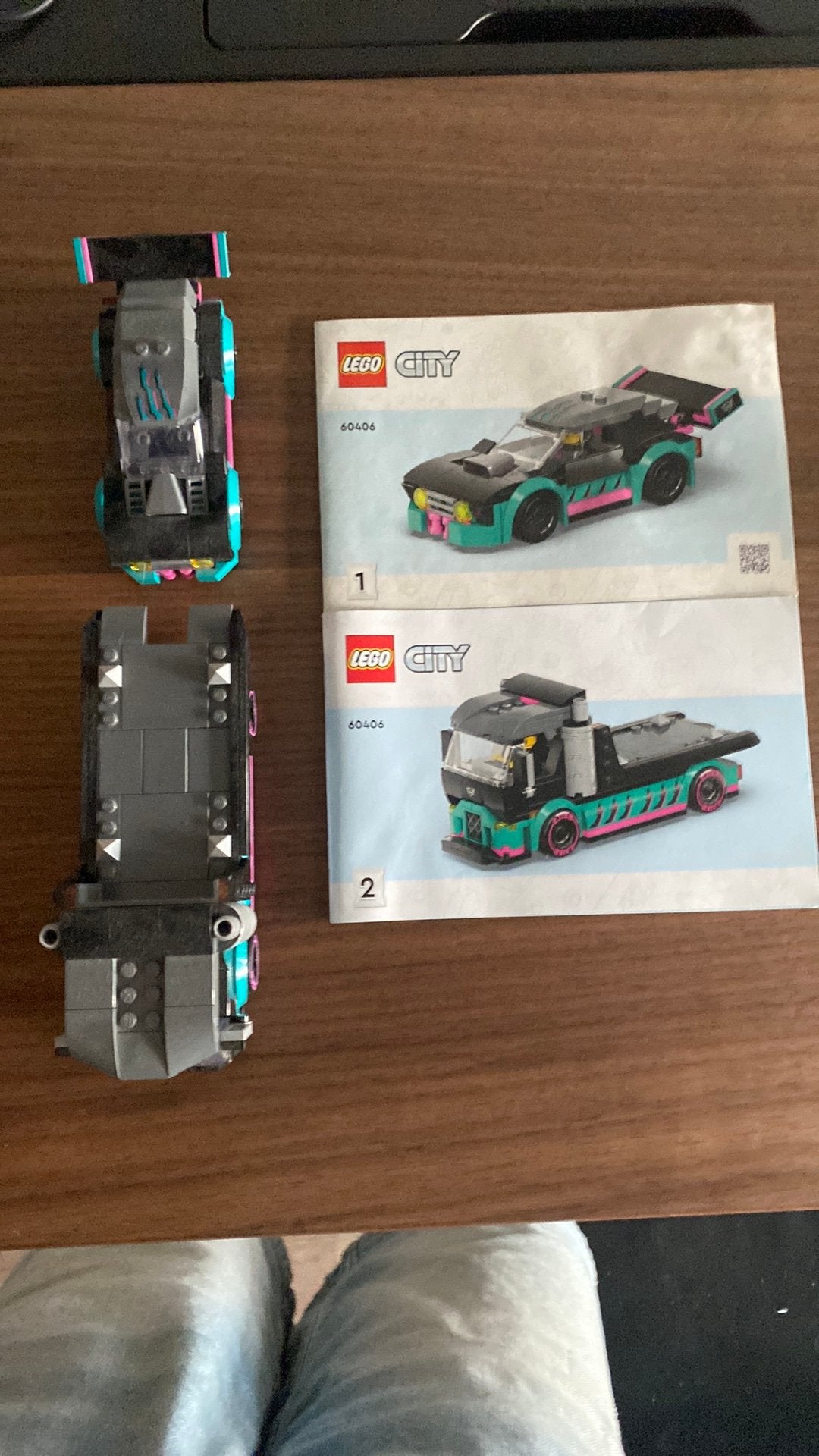 Lego city 60406 race auto met truck, Ophalen, Zo goed als nieuw