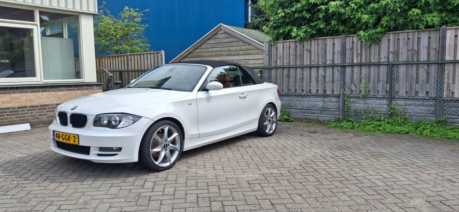 BMW 1-Serie 2.0 118I Cabrio 2008 Wit, Auto's, 1-Serie, 1995 cc, Cabriolet, 4 stoelen