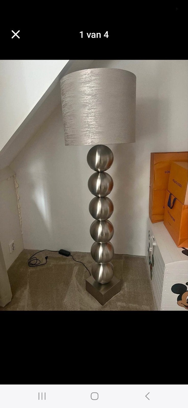 gevraagt gezocht 2 x eric kuster bol lampen, Huis en Inrichting, Lampen | Vloerlampen, Ophalen, Zo goed als nieuw, Minder dan 100 cm