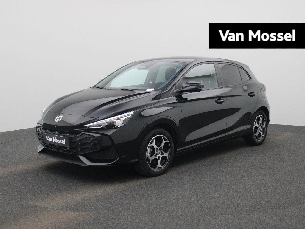 MG 3 1.5 Hybrid+ Aut. Luxury | Navi | Led Koplampen | Stoel, 12 maanden, 4 cilinders, 1283 kg, Zwart
