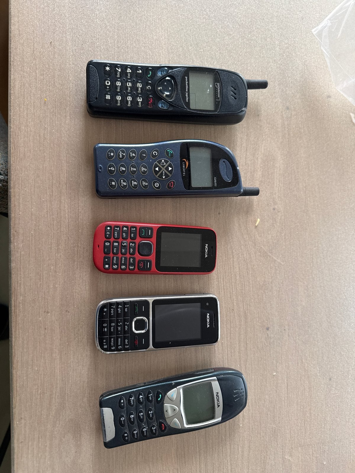 Partij oude mobiele telefoons, Gebruikt, Geen camera, Ophalen of Verzenden, Klassiek of Candybar