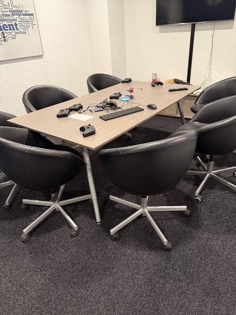 Galant vergadertafel IKEA grijs, Overige typen, Zo goed als nieuw, IKEA, Grijs