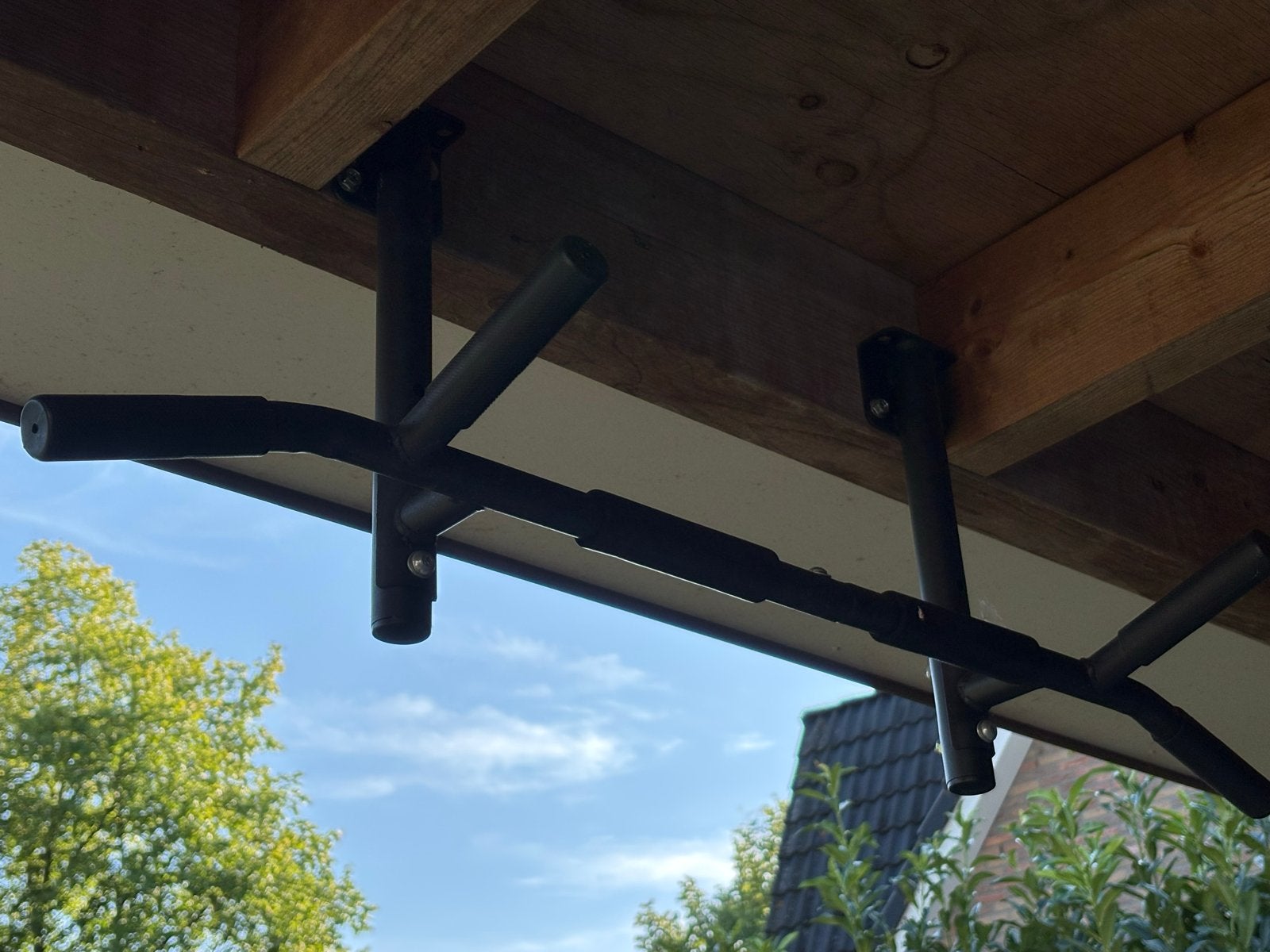 Optrekstang / Pull-up bar voor thuisgym, Ophalen of Verzenden, Zo goed als nieuw, Armen, Oprekstang