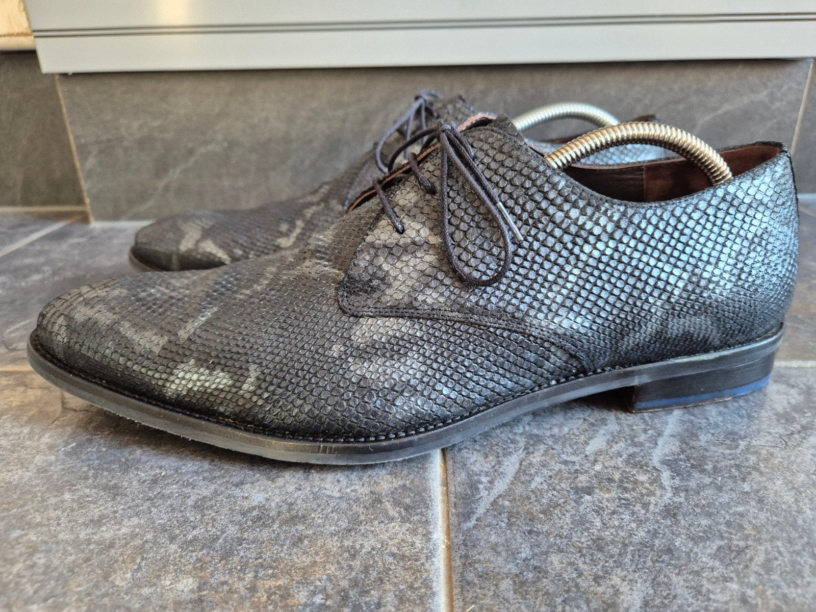 Floris van Bommel herenschoenen maat 45 / 10.5, Zwart, Floris van Bommel, Ophalen of Verzenden, Zo goed als nieuw