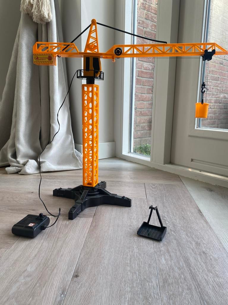 Grote Speelgoed Kraan met Afstandsbediening, Ophalen, Zo goed als nieuw, Jongen of Meisje