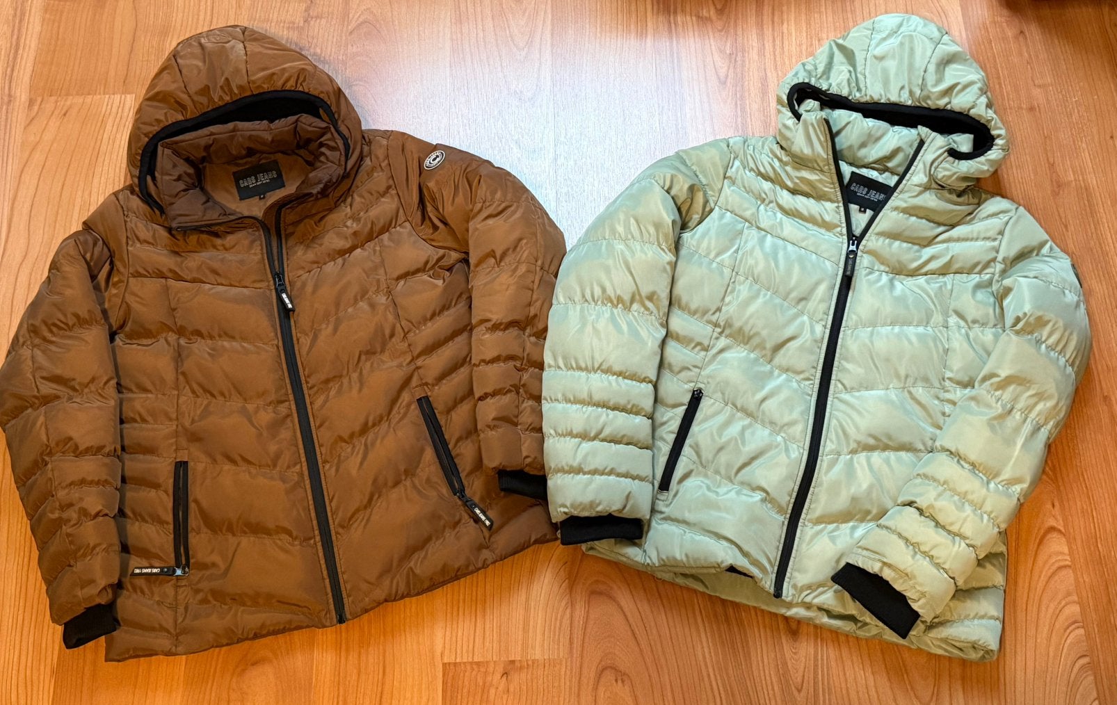 2 Cars winterjassen maat M roestbruin en mintgroen, Ophalen of Verzenden, Zo goed als nieuw, Maat 38/40 (M), Overige kleuren