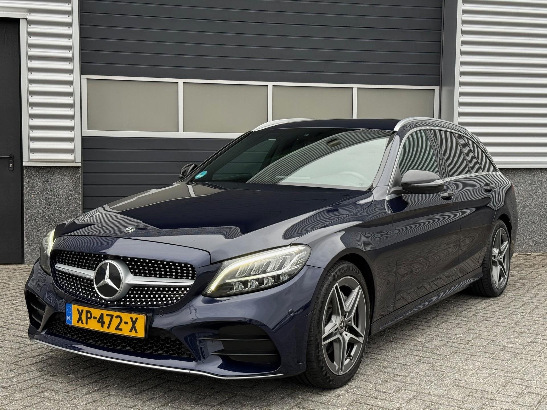 Mercedes-Benz C-klasse Estate 180 AMG Comand Camera, Auto's, Automaat, Blauw, 84 €/maand, 750 kg