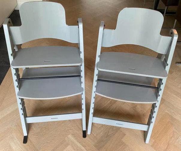 Kidsmill Up! Kinderstoelen incl babyset, eetblad, kussenset, Ophalen, Gebruikt, Meegroeistoel, Gordel(s)