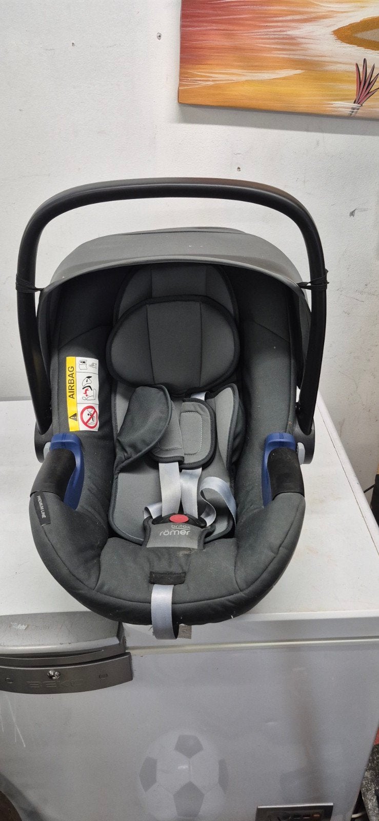 Britax Römer Baby-Safe i-Size autostoel, Ophalen, Romer, Autogordel of Isofix, Gebruikt