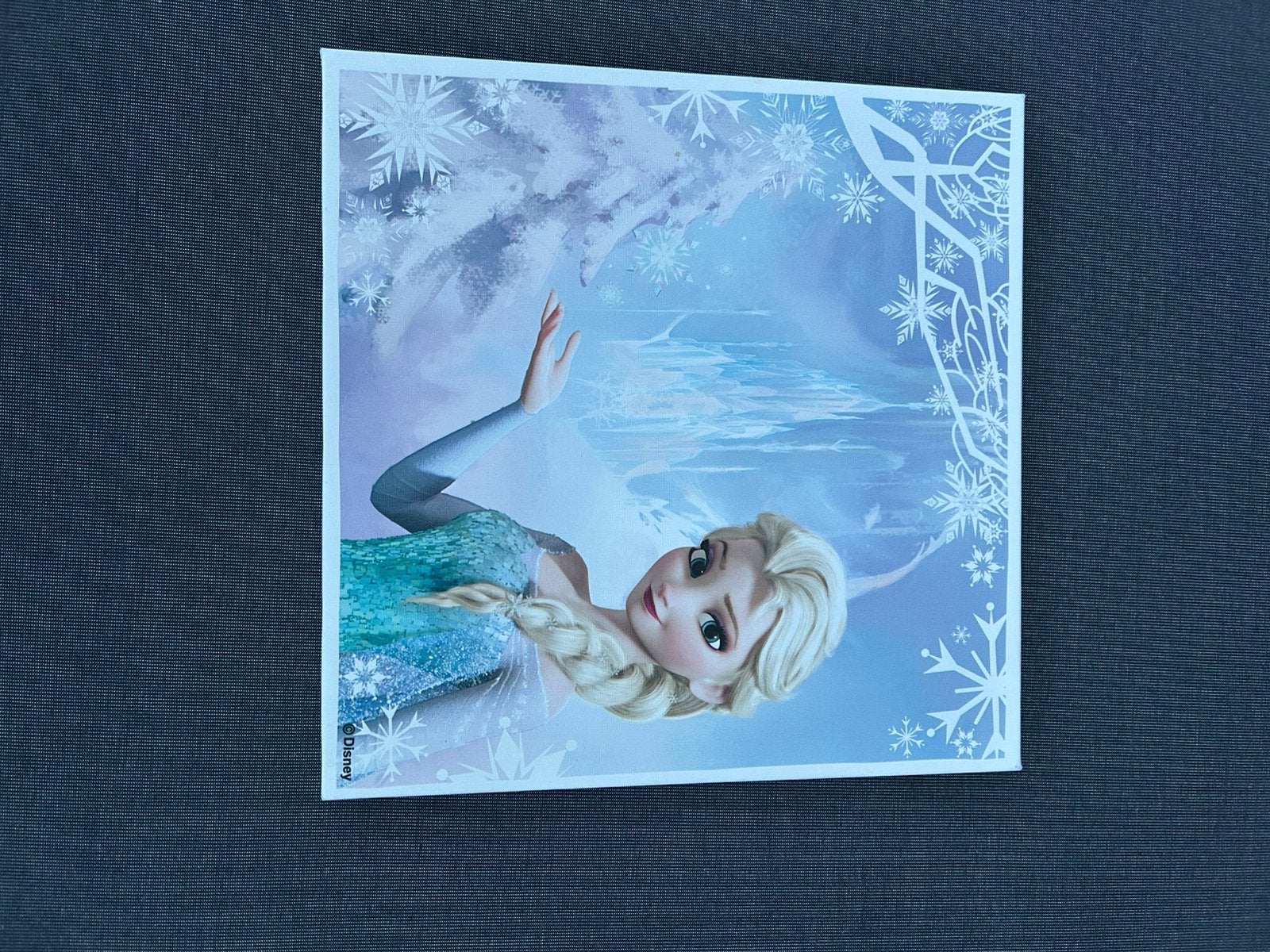 Frozen canvas 30x30cm, Kinderen en Baby's, Kinderkamer | Inrichting en Decoratie, Ophalen, Zo goed als nieuw, Wanddecoratie