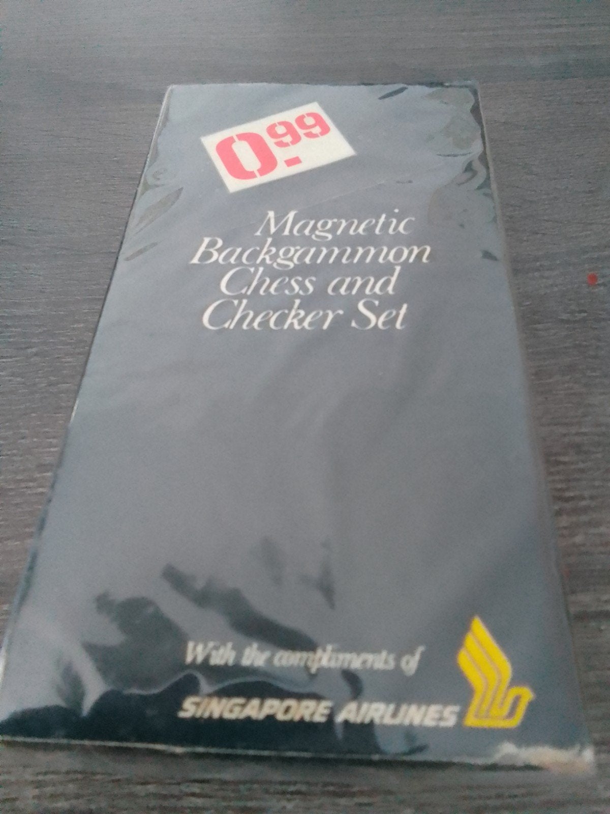 Magnetisch Backgammon, Schaak & Damspel - Singapore Airlines, Ophalen, Singapore Airlines, Een of twee spelers, Nieuw