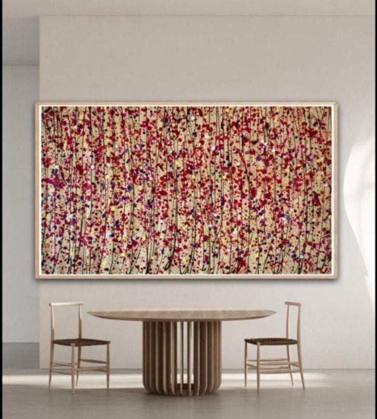 Modern abstract acryl canvas / schilderij - Helena Romano, Ophalen of Verzenden