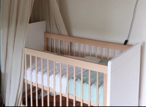 Complete Bopita babykamer: kast, commode, ledikant en schap, Ophalen, Gebruikt, Jongetje of Meisje
