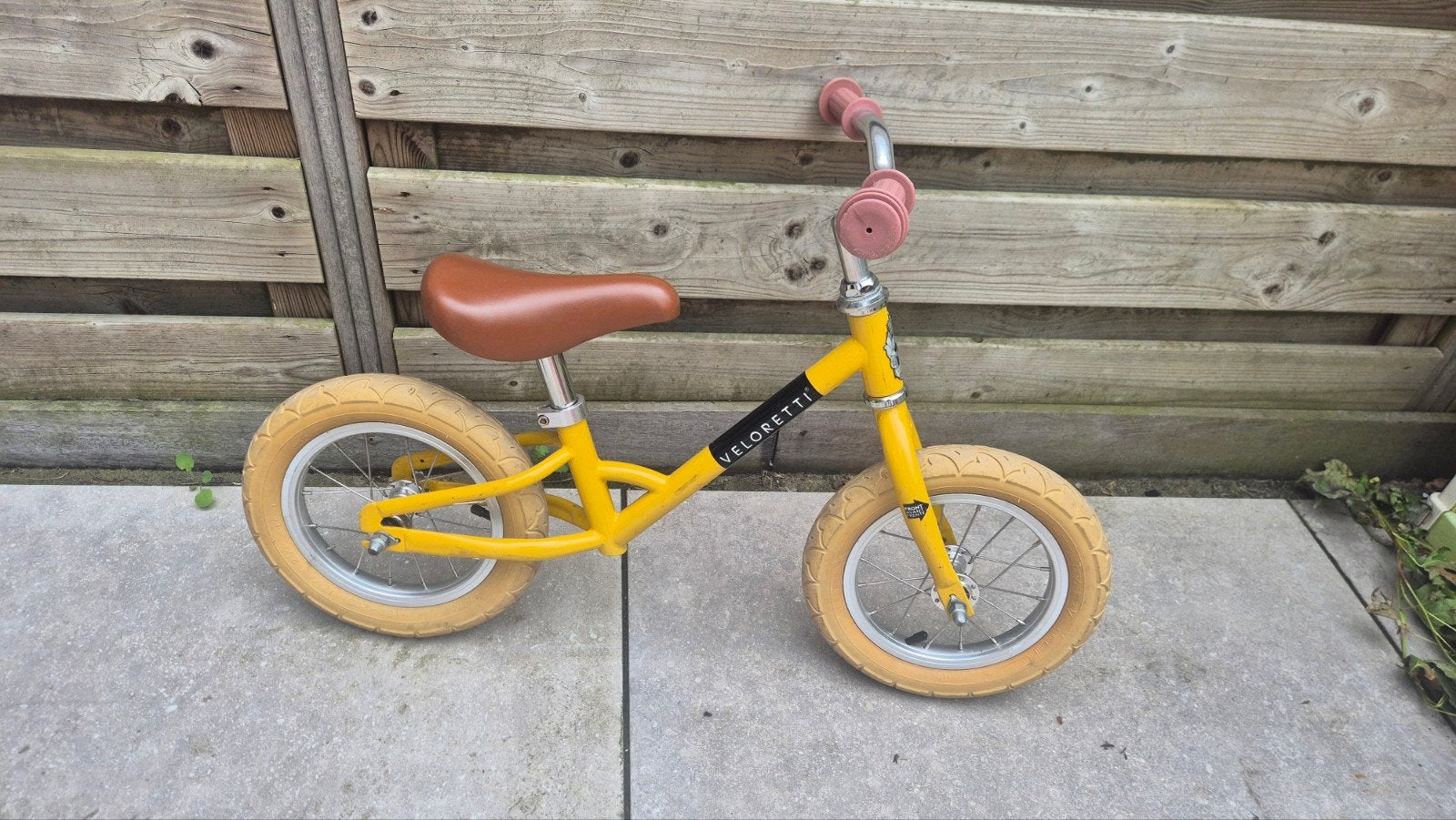 Veloretti loopfiets geel - Zo goed als nieuw, Ophalen of Verzenden, Zo goed als nieuw, Minder dan 16 inch, Veloretti