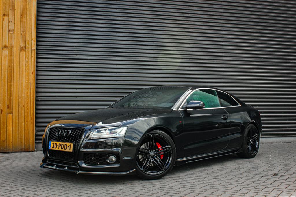 Audi A5 1.8 Tfsi 118KW Coupe| S-LINE| CRUISE| SENSOREN|, Auto's, Audi, Voorwielaandrijving, Zwart, 4 cilinders, Leder en Stof