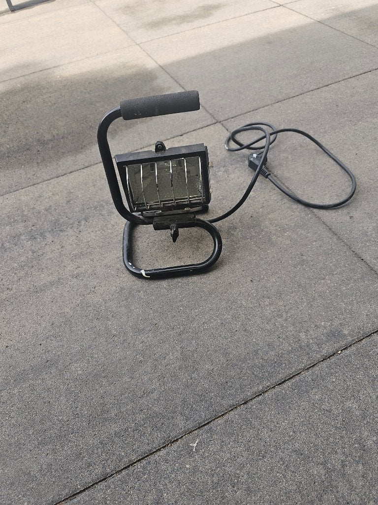 Bouwlamp met snoer, Doe-het-zelf en Verbouw, Bouwverlichting, Ophalen of Verzenden, Gebruikt, 200 tot 500 watt, Lamp