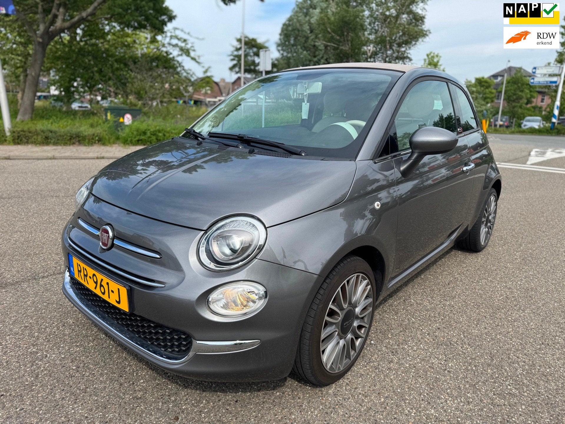 Fiat 500 C 0.9 TwinAir Turbo Lounge / cabrio / automaat / ai, Auto's, Fiat, Gebruikt, Cabriolet, Bedrijf, 26 km/l