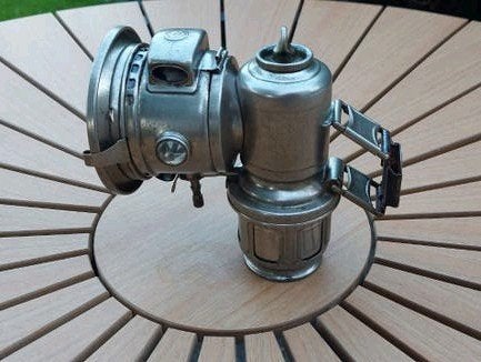 Antieke Lucas Calcia Major Nr.157 carbidlamp motor fiets, Ophalen of Verzenden