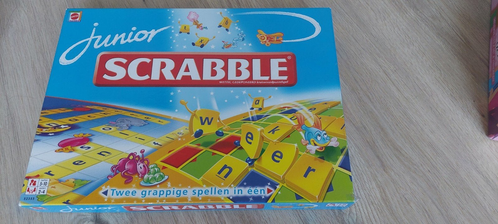 Scrabble Junior, Drie of vier spelers, Ophalen of Verzenden, Zo goed als nieuw, Mattel