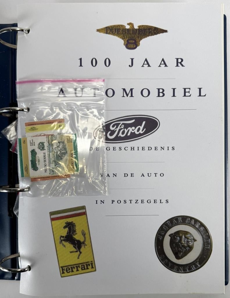 1460. Motief verzameling postzegels - WOII en automobiel, Ophalen of Verzenden