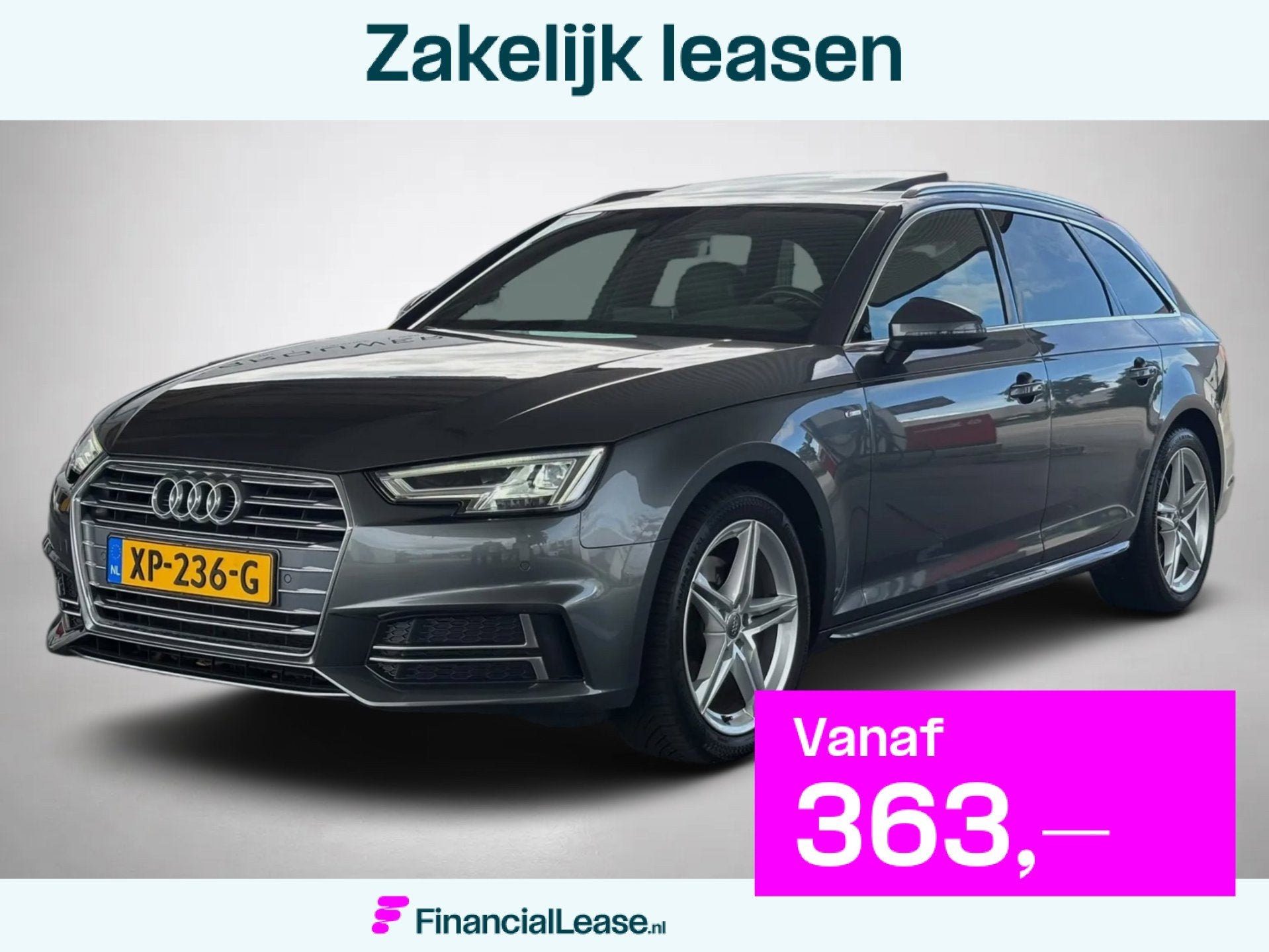 Audi A4 Avant 1.4 TFSI Sport S line black edition(Goed OnH,, Gebruikt, 4 cilinders, 150 pk, Verwarmde buitenspiegels