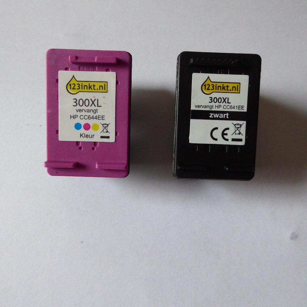 HP kleur en z/w cartridges CC641EE (Inkt 123 model 300XL), Ophalen, Nieuw, Cartridge, 123 inkt