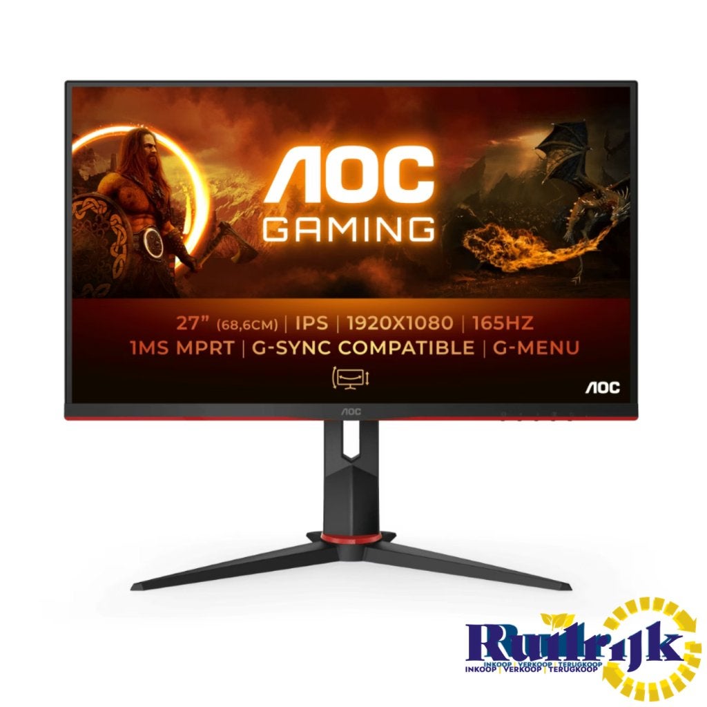 AOC 27G2SPU 27 inch Full HD 165Hz G-Sync Gaming monitor, AOC, Zo goed als nieuw, Support@aoc.com, Clarendon House, 2 Church Street
Hamilton HM 11
Bermuda