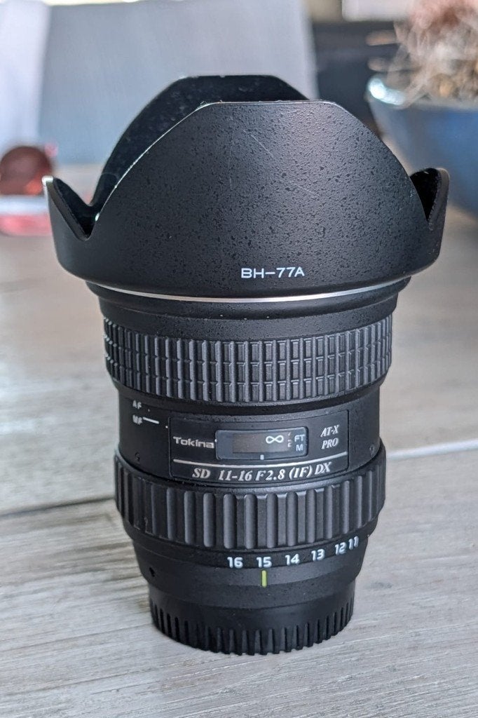 Groothoek zoomlens Tokina ATX PRO 11-16mm f/2,8, Ophalen of Verzenden, Zo goed als nieuw, Groothoeklens, Zoom