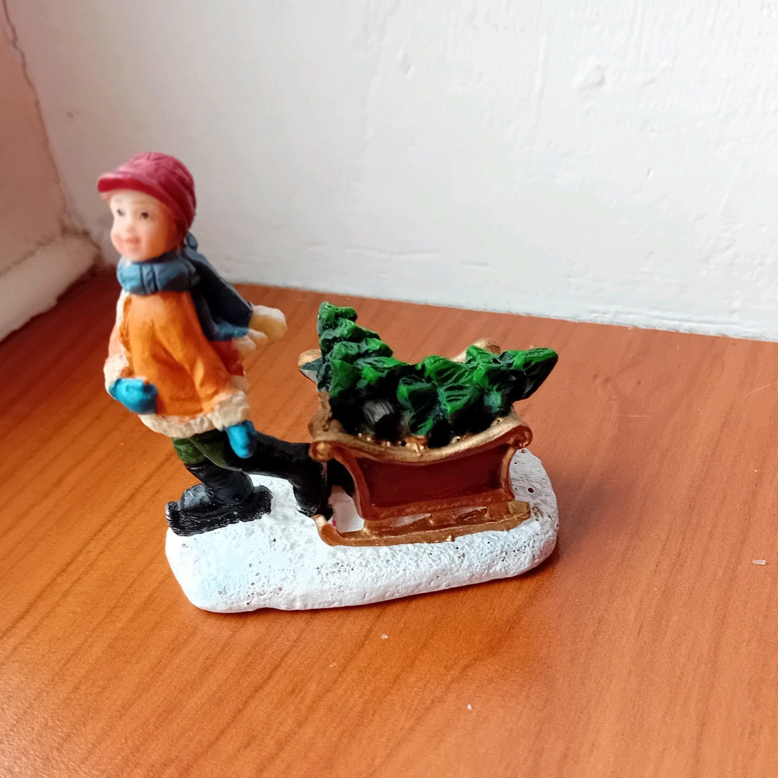 Kerstfiguur kerstboom ophalen voor Kerstdorp, Ophalen of Verzenden