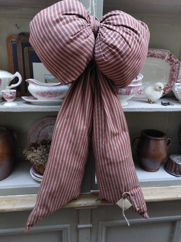 Decoratie strik, Ophalen, Brocante, Nieuw, Rood