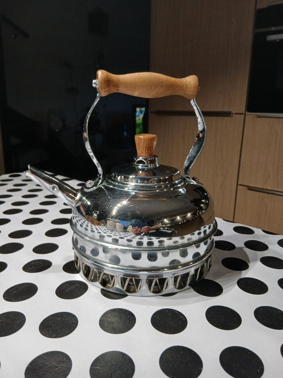 Z.g.a.n. fluitketel, Theepot/fluitketel, Zilver, Ophalen of Verzenden, Zo goed als nieuw