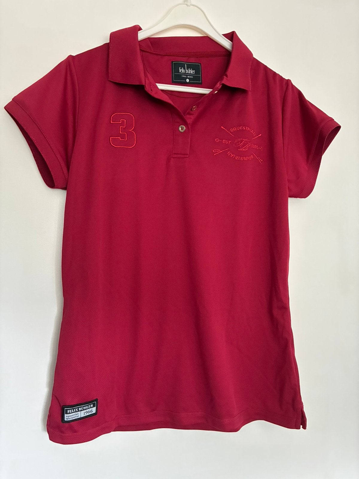 Felix Bühler polo, rood, maat L, Rood, L, Nieuw, Ophalen of Verzenden