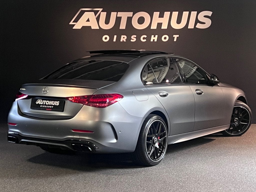 Mercedes-Benz C-klasse 300 e AMG Line Limousine MagnoMatt/ P, Automaat, Achterwielaandrijving, Gebruikt, Zwart