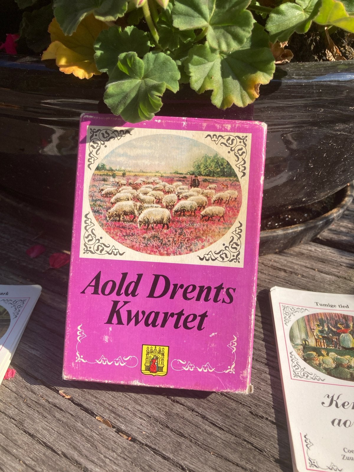 Vintage kwartet Drents dialect - Aold Drents Kwartet, Drie of vier spelers, Ophalen of Verzenden, Gebruikt