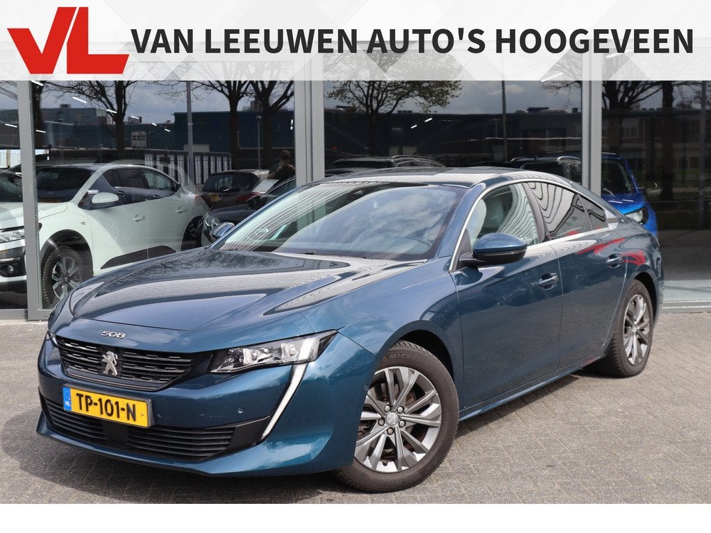 Peugeot 508 1.5 BlueHDI Blue Lease Allure | Automaat | Rijkl, Auto's, Peugeot, 745 kg, Gebruikt, 4 cilinders, Blauw