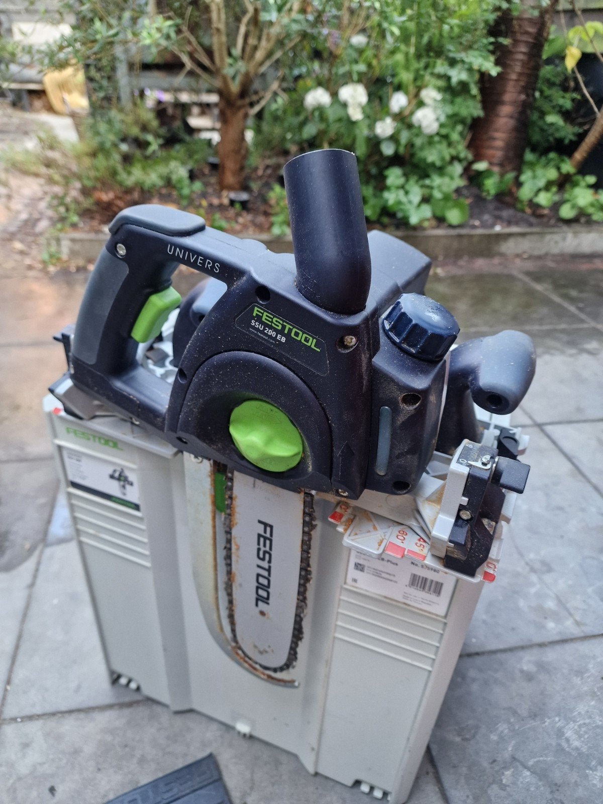 Festool UNIVERS SSU 200 EB Kettingzaag - Zo goed als nieuw, Ophalen, 70 mm of meer, Kettingzaag, Zo goed als nieuw