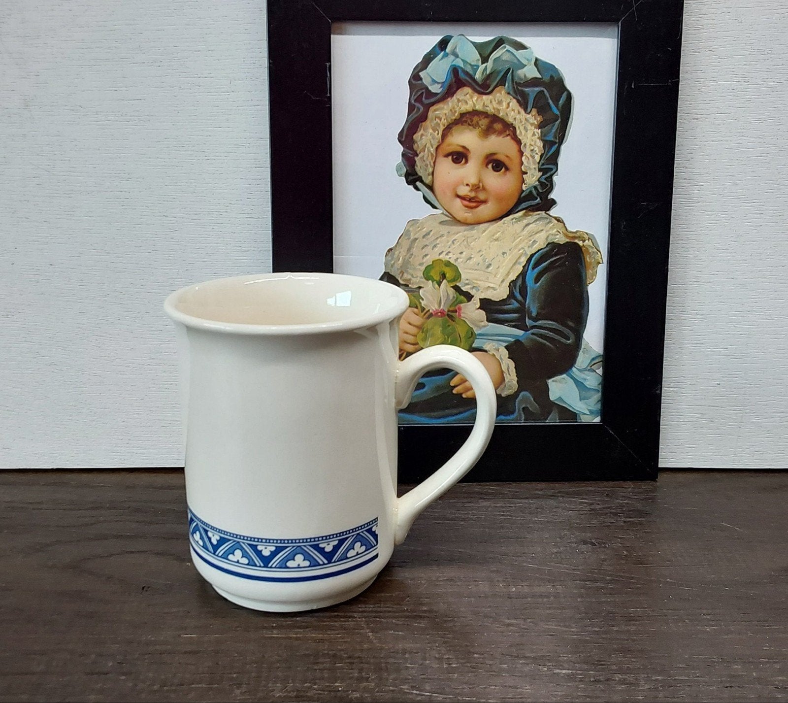 Vintage aardewerk Engelse mok , 4 beschikbaar, ., Ophalen of Verzenden, Zo goed als nieuw, Overige stijlen