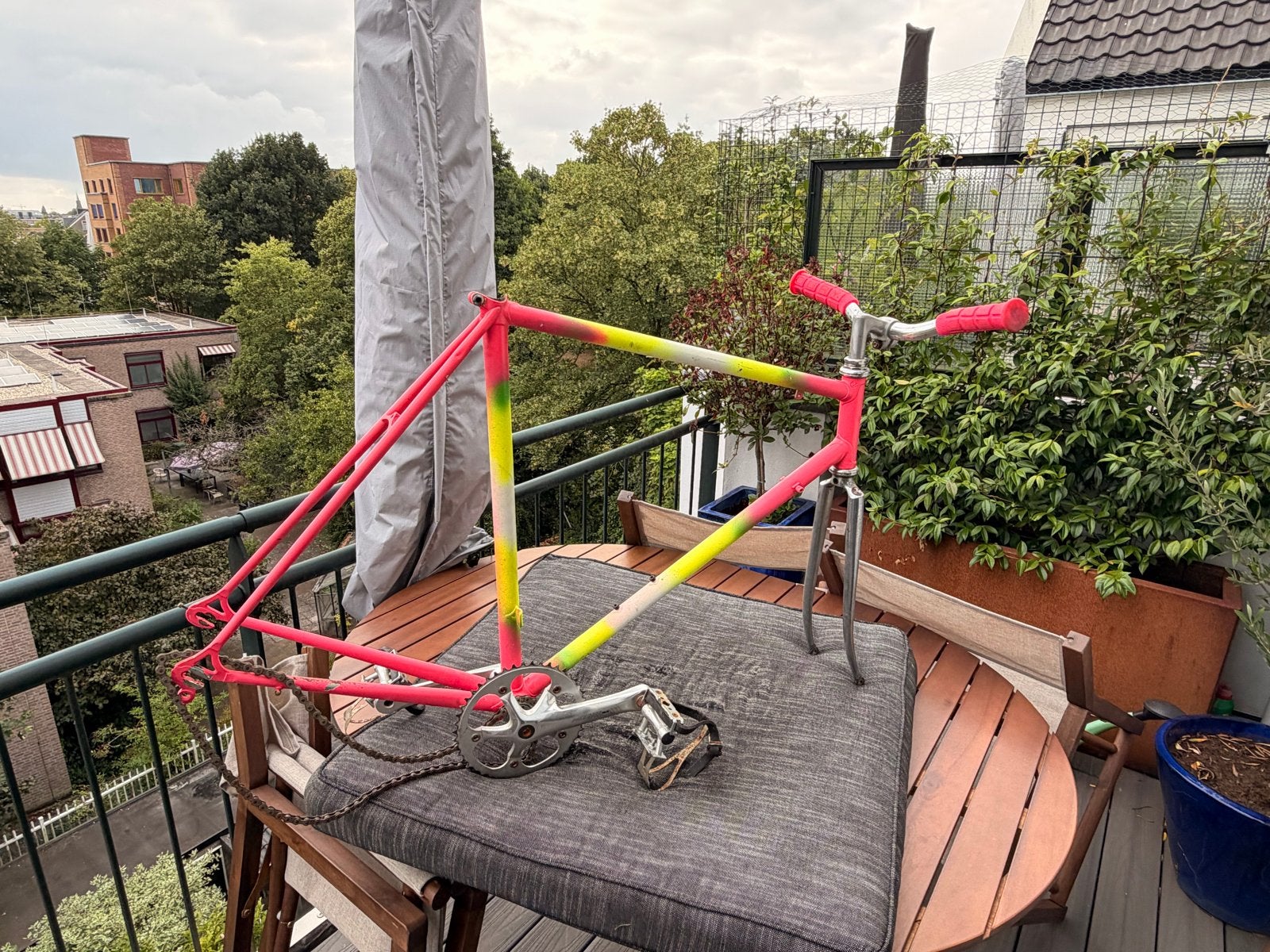 Cinelli Concorde frame 55 cm - Opknapproject, Ophalen, Frame, Gebruikt, Staal